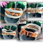 Tauhalsband mit 2 Seilen und Namenskette