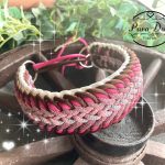 Halsband mit Paracord und Glitzerband