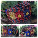 Mit Fettlederrand und Paracordblumen