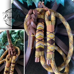 Leine aus PPM Seil mit Handschlaufe aus Fettleder